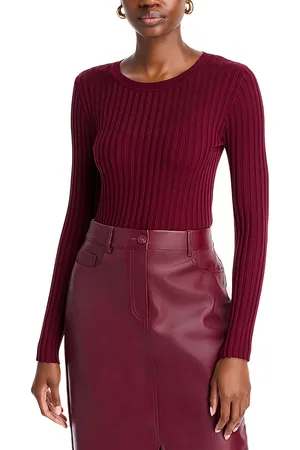 ELIE TAHARI Crewneck Ribbed Sweater