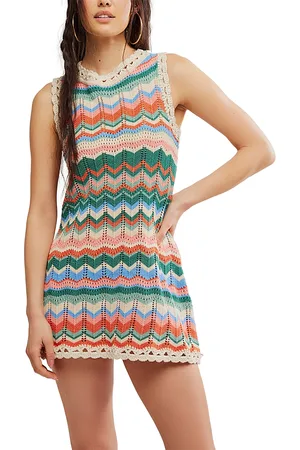 Free People Sandy Mae Crochet Mini Dress