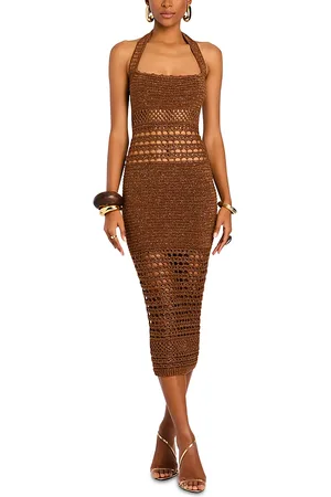 Retrofete Jaycee Crochet Midi Dress