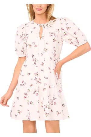 CE&CE Tie Front Short Tiered Dress