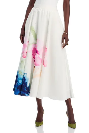 ELIE TAHARI The Layla Floral Skirt