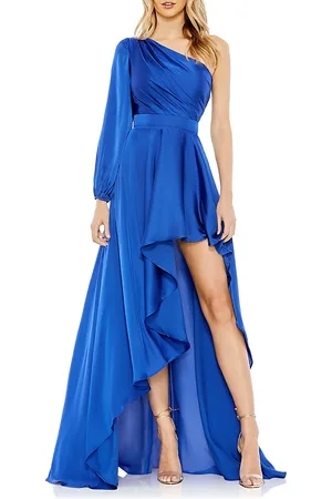 Mac Duggal High Low One Shoulder Flowy Gown