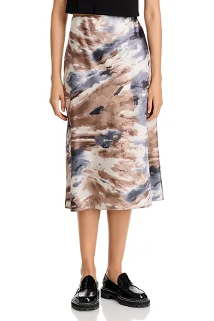 SINGLE THREAD Printed Midi Skirt