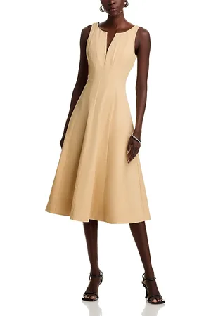 Aqua Paneled Midi Dress