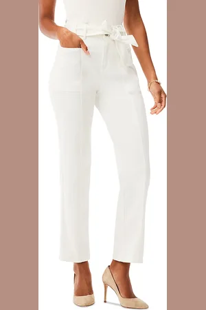 NIC+ZOE Belted Straight Ankle Jeans in
