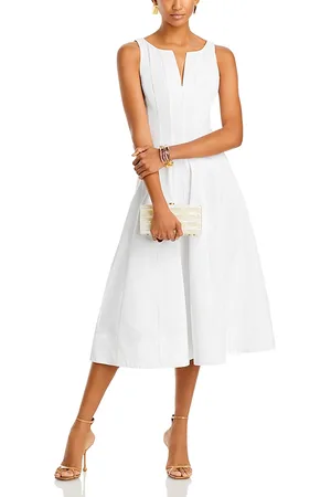 Aqua Paneled Midi Dress