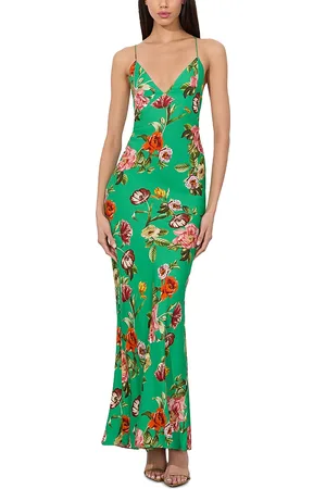 ALICE+OLIVIA Loma V Neck Cami Maxi Dress