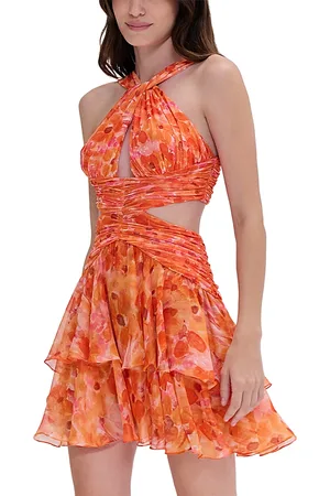 PATBO Myosotis Halter Neck Mini Dress