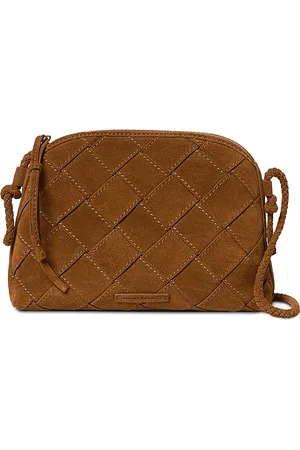 Loeffler Randall Mallory Woven Suede Crossbody Bag