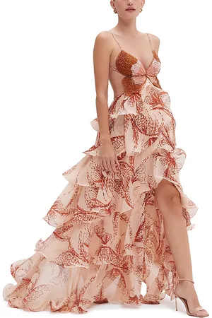 PATBO Sunset Butterfly Maxi Dress