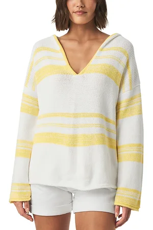 Splendid Blondie Hooded V Neck Sweater