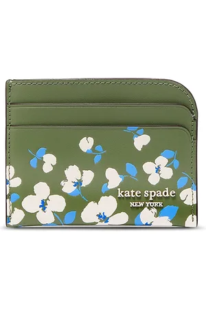 Kate Spade Devin Painterly Bouquet Embossed Leather Card Holder