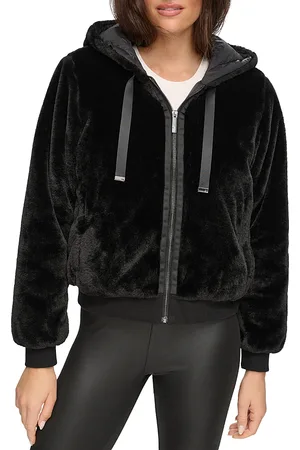 Marc Jacobs Faux Fur Zip Up Hoodie