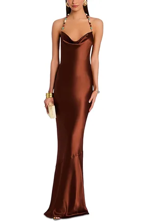 Retrofete Finley Beaded Halter Dress