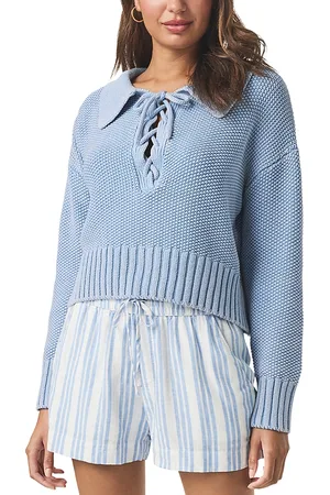 Splendid Roxie Lace Up Sweater