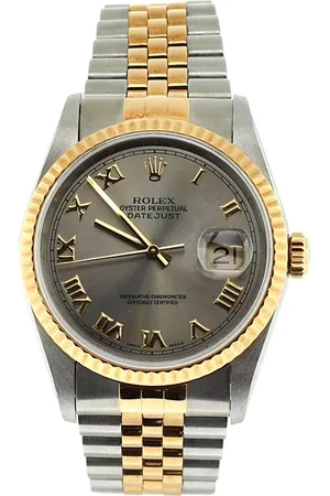 Rolex Oyster Perpetual Datejust Automatic Watch in Stainless Steel and Gold 36mm