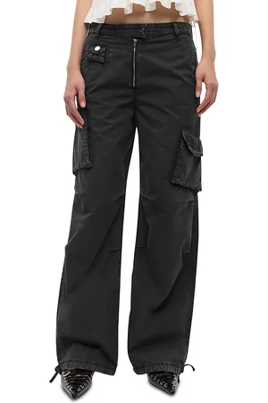 Ganni Washed Cotton Twill Pants