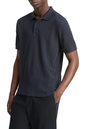 Vince Variegated Texture Polo Shirt