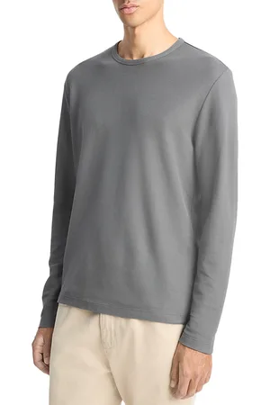 Vince Pima Pique Long Sleeve Tee