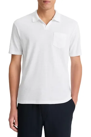 Vince Johnny Regular Fit Mesh Polo Shirt