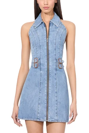 ALICE+OLIVIA Axelle Zip Front Mini Dress