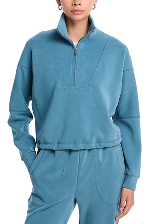 Sweaty Betty Sand Wash Funnel Neck Half Zip Sweatshirt