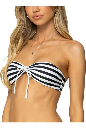 Edikted Dini Striped Bandeau Bikini Top