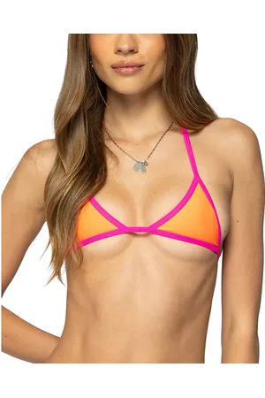 Edikted Contrast Micro Triangle Bikini Top