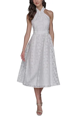 Karl Lagerfeld Floral Burnout Dress