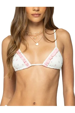 Edikted Ira Floral Triangle Bikini Top