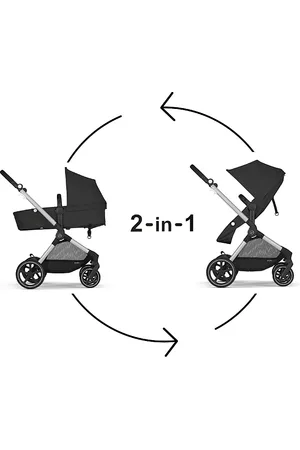 Cybex Eos 5-in-1 Travel System Stroller + Lightweight Aton G Swivel Infant Car Seat with SensorSafe