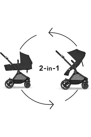 Cybex Eos 5-in-1 Travel System Stroller + Lightweight Aton G Swivel Infant Car Seat with SensorSafe