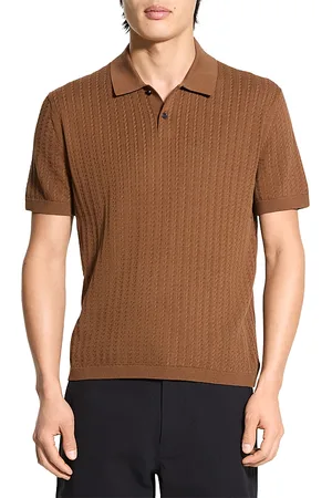 THEORY Short Sleeve Cable Polo
