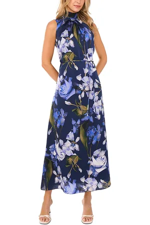 Ted Baker Printed Bow Tie Sleeveless Maxi Dress