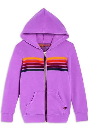 AVIATOR NATION Unisex 5 Stripe Zip Hoodie