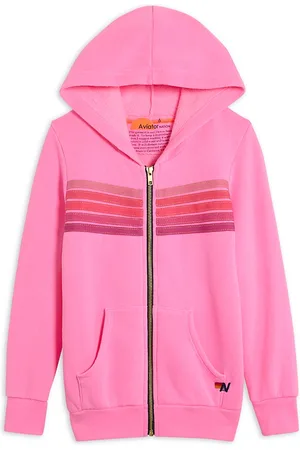 AVIATOR NATION Unisex 5 Stripe Zip Hoodie