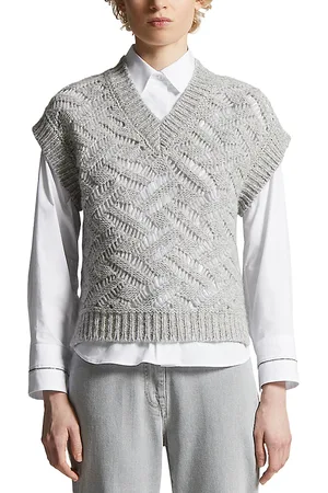PESERICO SIGN Textured Sweater Vest