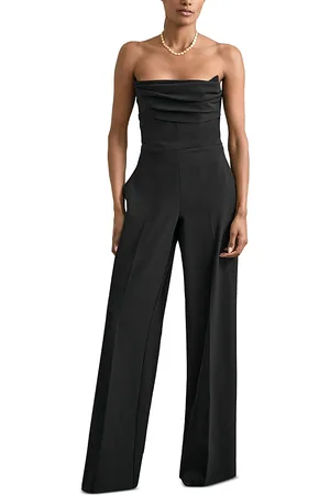 Reiss Ayla Structured Bandeau Jumpsuit