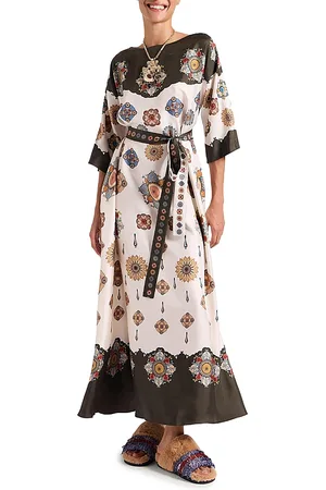 La DoubleJ Muumuu Round Neck Nucleus Placee Dress