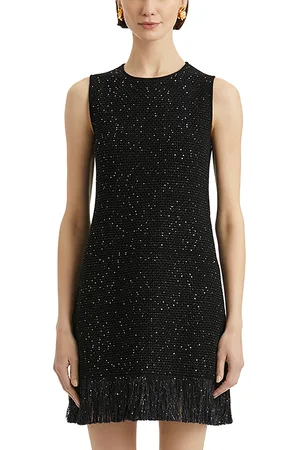 Oscar de la Renta Textured Tweed Mini Dress
