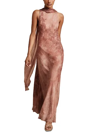 Reiss Petite Lacey Printed Scarf Dress