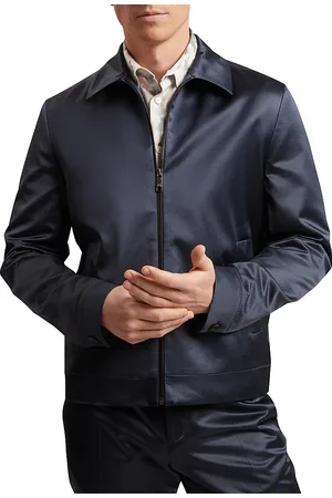 Ted Baker Fluidj High Shine Regular Fit Harrington Jacket