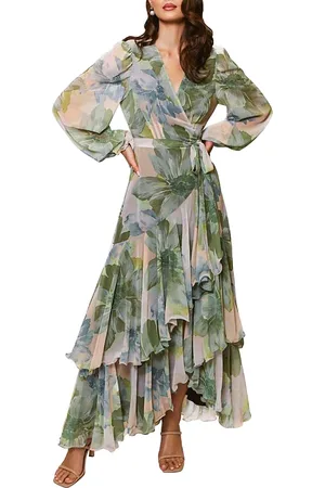 Hutch Helene Floral Wrap Maxi Dress