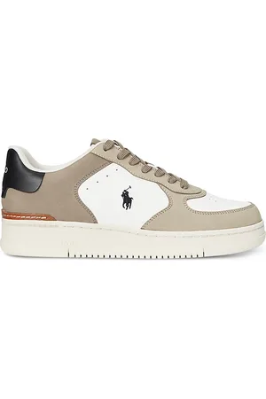 Ralph Lauren Masters Court Nubuck & Leather Sneakers