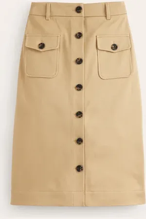 Boden Utility Pocket Midi Skirt Women