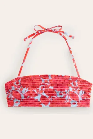 Boden Milos Smocked Bikini Top Women