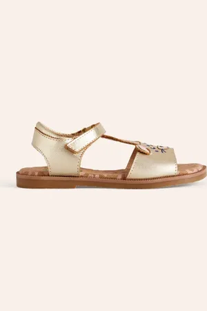 Boden Fun Leather Sandals Girls