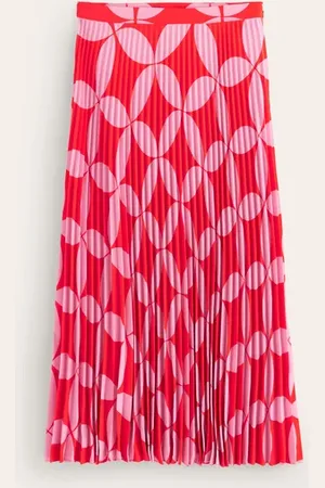 Boden Pleated Midi Skirt Women