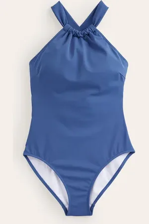 Boden Gather Cross-back Swimsuit Women