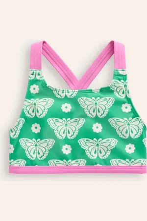 Boden Cross Back Bikini Top Girls Boden